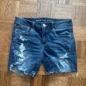 denim shorts.